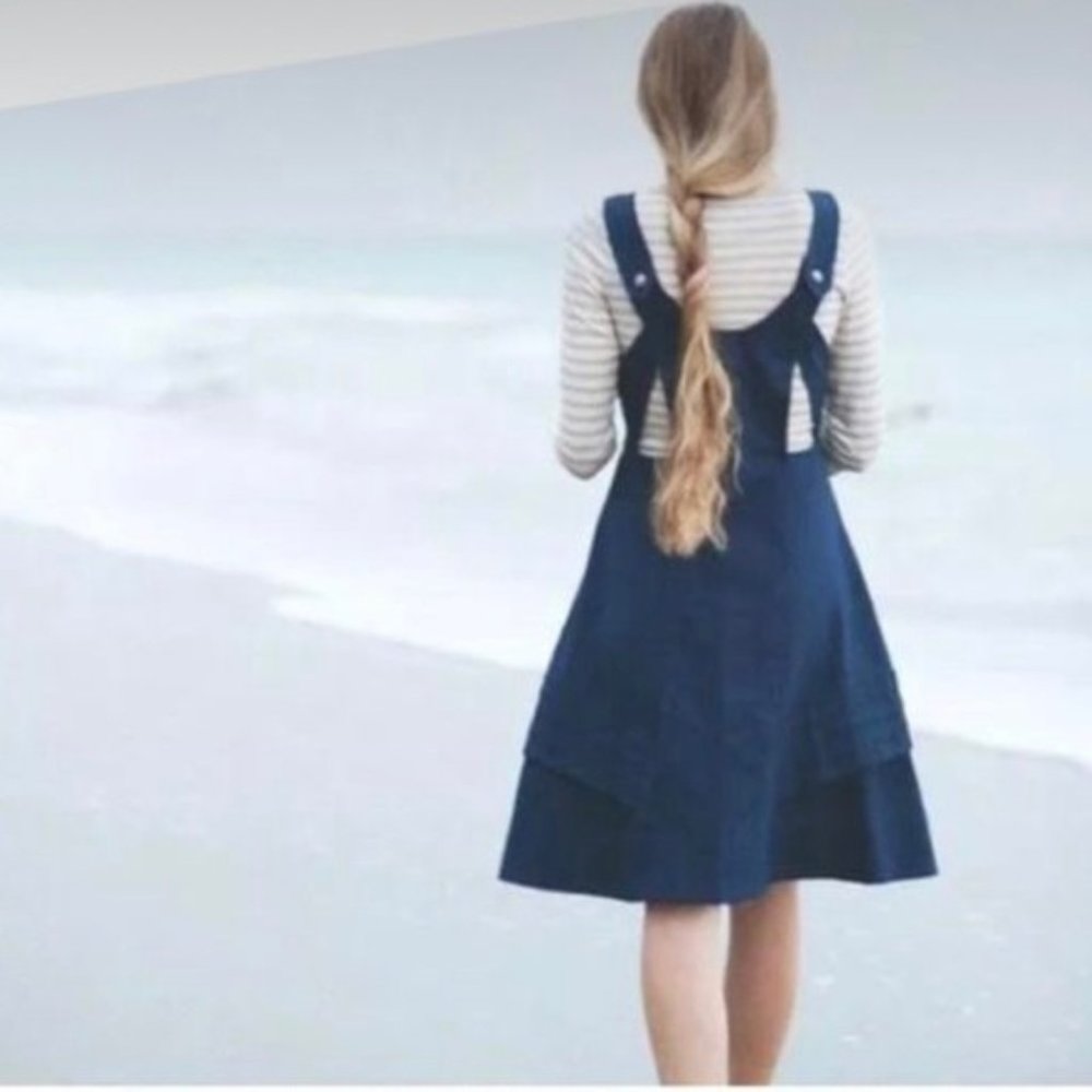 Anthropologie Meadow Rue Blue Cotton/Linen Jumper